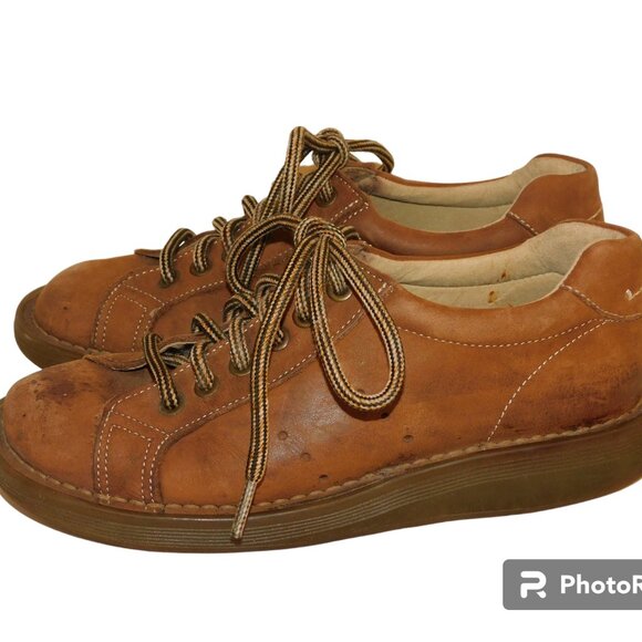 Dr. Marten's 8A58 Oxford Lace-Up Shoes Brown Distressed Leather Size 5 Vintage - Picture 5 of 8